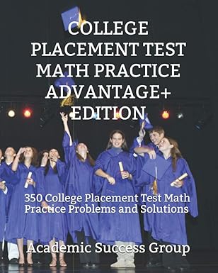 college placement exam books - math